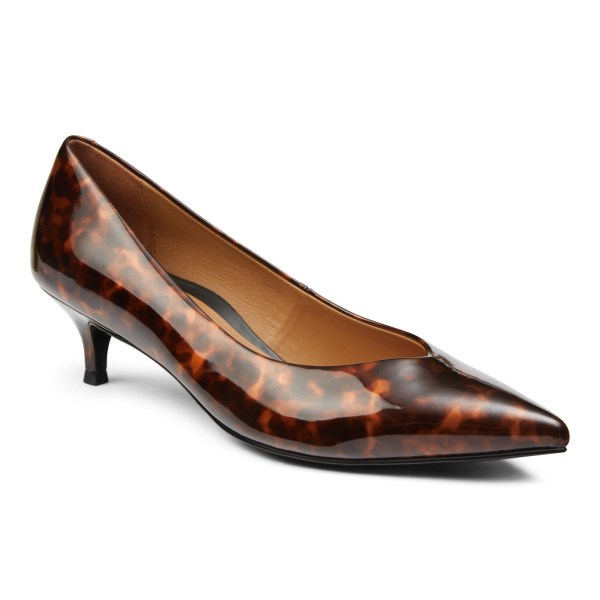 Vionic Heels Ireland - Josie Kitten Heel Leopard - Womens Shoes On Sale | MRKNP-5092